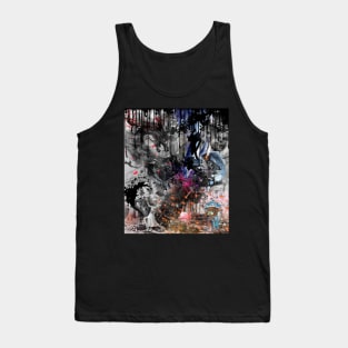 3D GHOST TRAIN STATION Tank Top